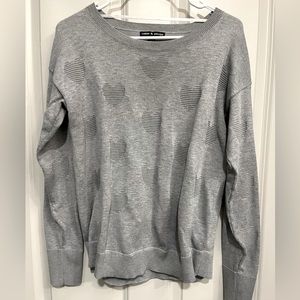 CABLE and GAUGE heart sweater